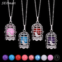 SEDmart Bird Cage Candy Color Music Ball Caller Pendant Necklace Mom And Ba