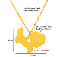 Cute Baby Rabbit Necklaces For Women Daughter Sister Mom Gifts Easter Bunny