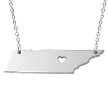 I heart Tennessee Necklace   Tennessee Pendant   State charm Cute Simple pe