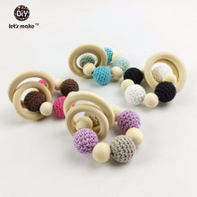 Let's Make Wooden Teething Bracelets Set(4pc)Montessori Toddler Toys Mom Nu