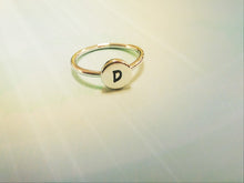 Custom Initial Ring, Personalized Monogram Valentines Day Gift, Love Mom Si