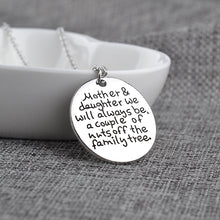 Silver Plated Mother Daughter Necklace Heart Love Mom Necklaces & Pendants