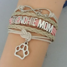 drop shipping infinity love Frenchie mom bracelets charm love FRENCHIE mom