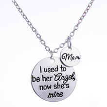 Mom Necklace I Used To Be Her Angel Love Family Mother's Day Necklaces Gift
