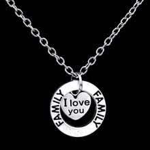Love You Mom NaNa Sister Daughter Heart Pendant Necklace Best Friend Family