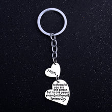 Mom Double Love Heart I Love You Mothers Gifts Keyring Keychain Family Jewe