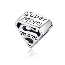 Aceworks Mom Charm 925 Sterling Silver European Beads Silver Charms Fit diy