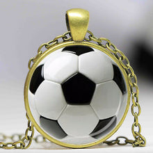 SOCCER BALL PENDANT Soccer Mom Jewelry Football Pendant Black White Gift fo
