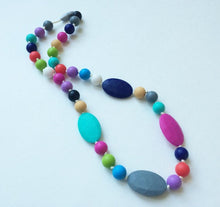 HOT!!!  Rainbow  Silicone Teething Necklace Nursing Necklace for mom fashi