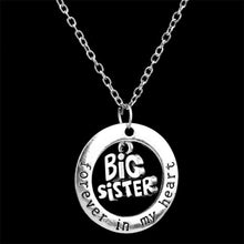 Chrismas Gift Love Big Sister Necklaces Pendant Mom Daughter Son Classic Ro