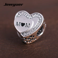 Mother's day collection love hearts charms 925 Sterling Silver jewelry fit
