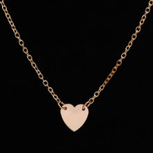 Initial Heart necklace gold filled petite simple necklace everyday wear mom