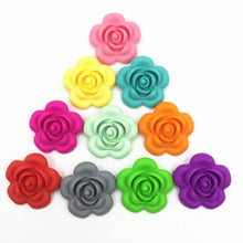 Food Grade Silicone Flower Teeth Beads DIY Necklaces Baby Bracelets Babies
