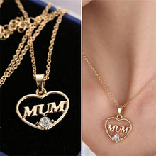 2017 New CZ Heart Pendant Necklace Mother 's Day Gift for Mom Statement Cho