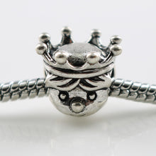 New Design Mom and Son Owl Charm Antique Crown King Queen Vintage Heart Bea