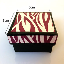 Aceworks Size 5*5*3CM Square Black Paper Gift Box Jewelry Packaging Fit Rin