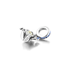 925 Sterling Silver Bear Hug Letter Mom Charm Fits Bracelets & Bangles Moth