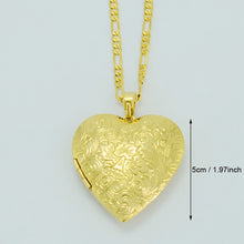 Anniyo Big Heart Pendant Necklaces Gold Color Love Jewelry Romantic Gifts,B
