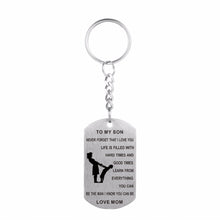 ZMZY Mom to Son Dog Tag I Love You 316L Stainless Steel Chain Pendants Cust