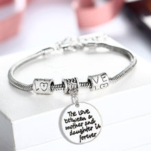 2016 Love Mother Daughter Family Bracelet Women Girls Charm Bangle Gifts Mo
