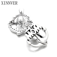 10pcs/lot New 18MM Snap Jewelry MOM Anchor Rhinestone Metal Snap Buttons fi