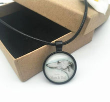 1PCS new design greyhound charms time grem dog Pendant pet Mom & Dad Neckla
