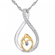 2017 new  Moms Jewelry Birthday Gift For Mother Baby Heart Charm Pendant Fa