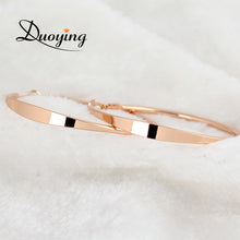 DUOYING New Sale Hoop Earrings Big Round Pedant Circle Earrings Minimalist