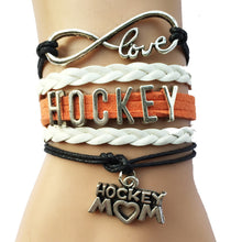 Drop Shipping Hockey Bracelet with Hockey Mom Charm for Ice Hockey Fans Jew