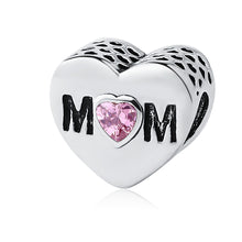 GAGAFEEL Mother's Gifts Heart Beads Fit Original Pandora Bracelets Bangles