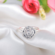 LZESHINE Mother'day Gift 925 Sterling Silver Rings Flower Shape with AAA Cu