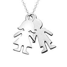 Personalized Baby Girl Boy Necklace Pendant Stainless Steel Kids Necklace F