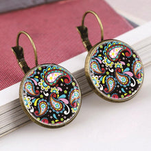Bronze Classic Lotus Mandala Jewelry Earring Nail Henna Om Symbol Zen Buddh