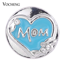 20PCS/Lot Wholesale Vocheng Snap Charms 2 Colors Hand Painted Love Mom Butt