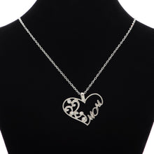 1PC New Arrival Fashion Jewelry Rhinestone Hollow Heart Tendril Mom Pendant