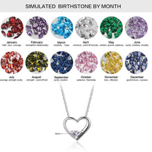 Hot Selling Personalized 925 Sterling Silver DIY Birthstone Necklace Pendan