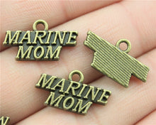 20pcs 19*11mm Marine Mom Charms, Handmade Jewelry Accessories, DIY Jewelry
