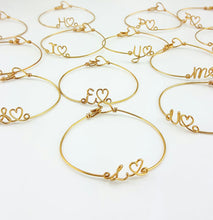 Custom Name Bracelet  /Sterling Wave Surf Beach DIY Personalize Wire Wrap W