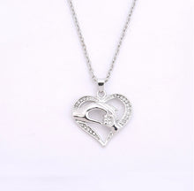 2017 New Mom Necklace Baby Heart Pendant Mother Daughter Son Child Family L