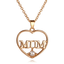 Indian Gold Hollow Round Letter Mom Earrings Necklaces Set Metal Chain Neck