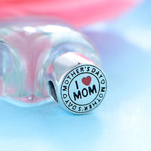 Mother's Day gift "I Love MoM" Charm Beads Fit Original Pandora Bracelet Au