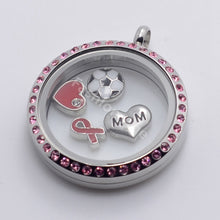 Hot sale zinc alloy silver heart black mom letter  floating charms for livi