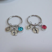 Baby Feet Keychain New Mom Keychain For First Mothers Day Gifts-in Key Chai
