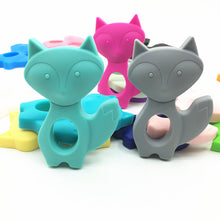 NEW 5pcs/lot Silicone Teething Fox Pendant Jewelry Pendant   Organic BPA Fr