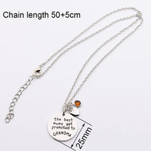 2017 New arrival The best moms get promoted to Grandma Pendant Necklace Jew