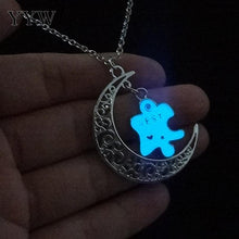 2017 luminous Necklace friends Mom Chic Punk Glow In Dark Pendant Necklace