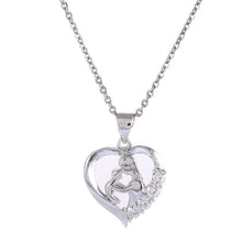 2017 New Designer Hollow Heart Love Jewelry mother baby pendant gold silver