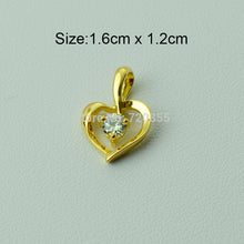 Anniyo Small Heart Pendant Necklaces for Women Gold Color Romantic Jewelry