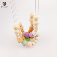 Let's Make Baby Nursing Necklace 4pcTeething Necklace For Mom Alphabet Dice