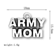 my shape 20Pcs Gift Word Army Mom Charms Jewelry For Women-in Charms from J
